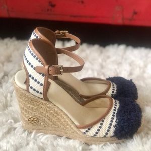 Like New Tory Burch Espadrille wedge